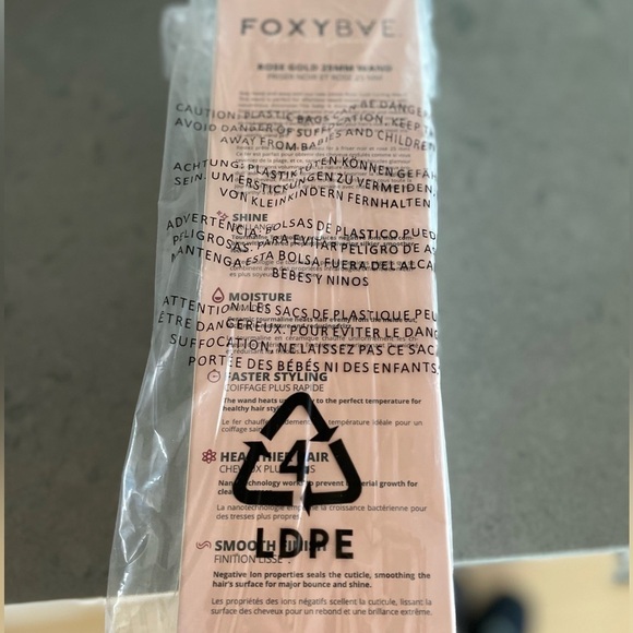 FoxyBae Rose Golf Ionic Professional Curling Wand, Hair Curler 25 mm or 1 Inch - Picture 9 of 9